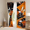 thumbnail image 3 of Homewish Race Car Blackout Curtains Set of 2 (52x84 Each),Extreme Sport Window Curtains,Orange Black Curtains and Drapes For Boys Kids,Breathable Home Decor, 3 of 6