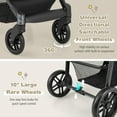 thumbnail image 6 of Babyjoy  2 in 1 Foldable Baby Stroller Kids Travel Newborn Infant Buggy Pushchair 22 lbs Gray, 6 of 7