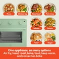 thumbnail image 5 of bella 6-Slice Air Fry Toaster Oven with 7 Preset Cooking Options and EverGood™ Nonstick Coated Trays, Seaglass, 5 of 8