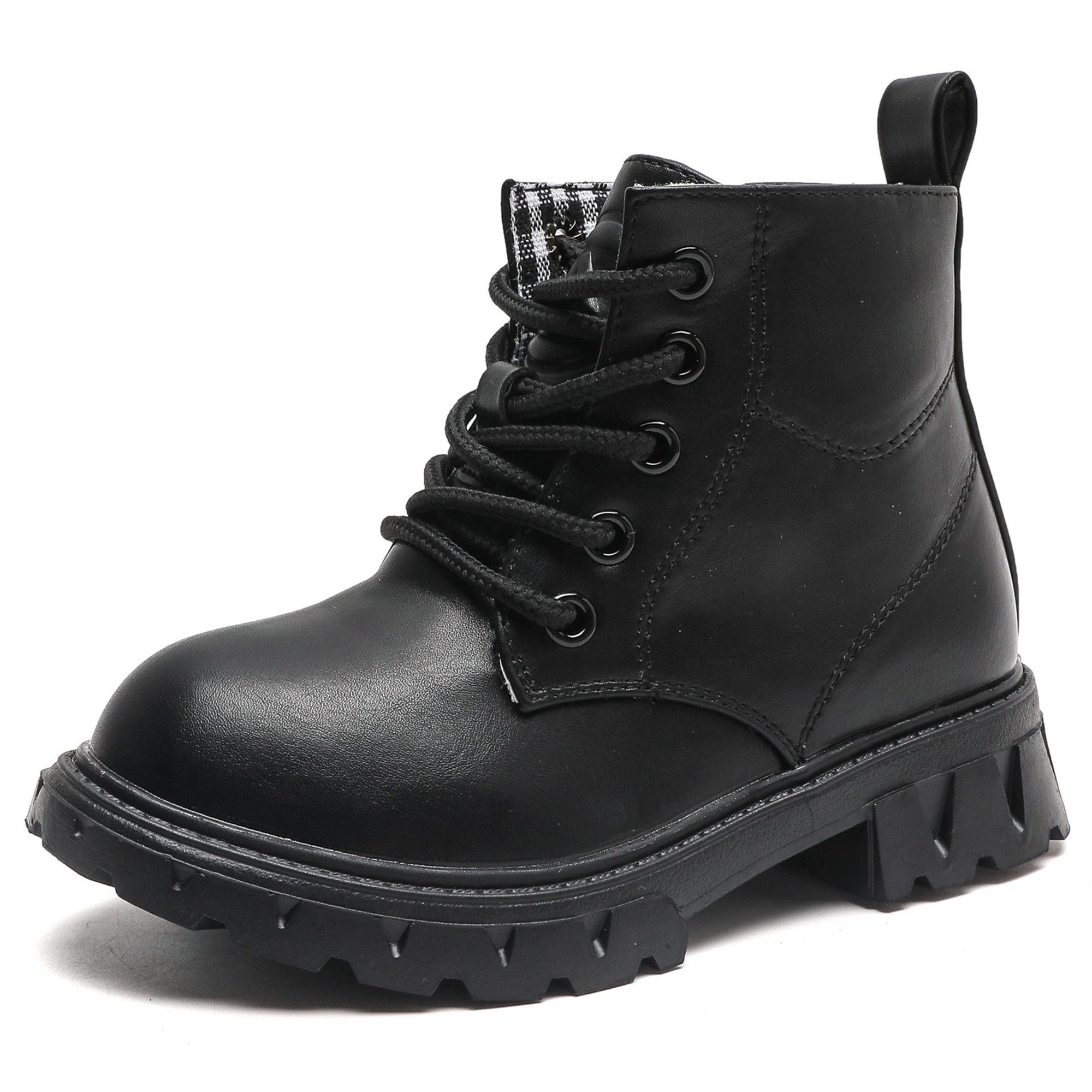 DADAWEN Toddler Boys Girls Combat Boots Waterproof Ankle Boots With