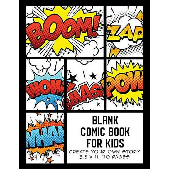 Pre-Owned Blank Comic Book for Kids: Create Your Own Story, Comics & Graphic Novels (Comic Book Maker for Kids) Paperback