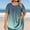 Green, variant on Summer Shirts for Women Short Sleeve Plus Size Tops Button Crewneck Casual Pullover Gradient Blouses Wine 4XL