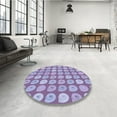 thumbnail image 4 of Ahgly Company Machine Washable Indoor Rectangle Transitional Blue Angel Blue Area Rugs, 8' x 12', 4 of 7