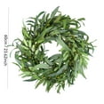 thumbnail image 3 of O Leaf Wreath, 24Inch Artificial Greenery Wreath With Os For Front Door, Wall Decor, Spring, Summer, Farmhouse, Home, Indoor, Outdoor, 3 of 7