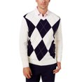 thumbnail image 1 of Club Room suéter de punto Argyle para hombre, blanco, XX-Large, 1 of 1
