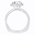 thumbnail image 2 of AFFY 0.31 Carat (Cttw) Round White Natural Diamond Semi Mount Engagement Ring In 14k Solid White Gold (I-J Color, I2-I3 Clarity) Ring Size-12, 2 of 3