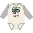 thumbnail image 3 of Inktastic Biking Future Mountain Biker Boys or Girls Long Sleeve Baby Bodysuit, 3 of 5