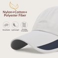 thumbnail image 2 of czcpp-Quick Dry Baseball Cap Mens, 2 Packs UV Protection Lightweight Running Sport Caps Hat for Hiking Golf Camping Fishing, 2 of 4