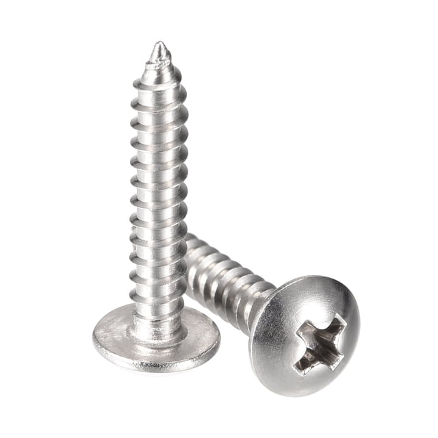 Unique Bargains #6 x 3/4 Pieds Vis Autotaraudeuses à Tête Crantée en Acier Inoxydable 304, Lot de 100