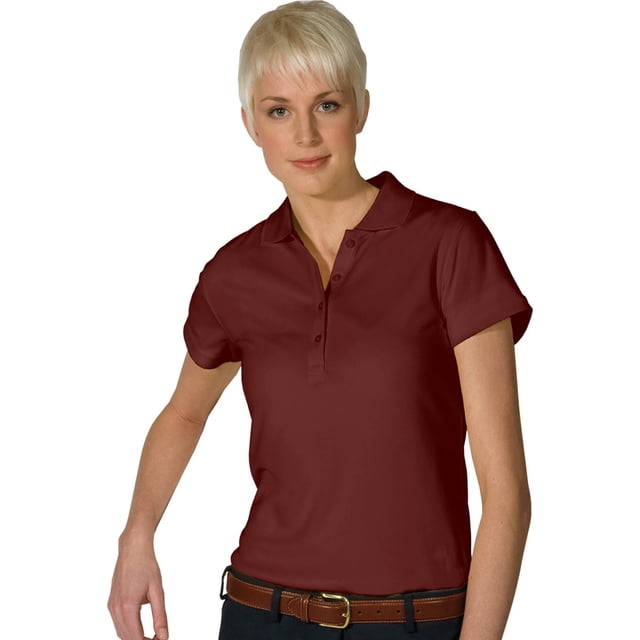 Edwards Garment Polo Haute Performance pour Femme Très Grand Bourgogne