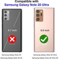 thumbnail image 2 of Grade Drop Impact for Samsung Galaxy Note 20 Ultra Case Galaxy Note 20 Ultra 5G Case Metal Rotating Ring Kickstand Holder  Heavy Duty Case Galaxy Note 20 Ultra 5G Phone Case Sliver, 2 of 12