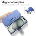 thumbnail image 3 of Cases for iPhone 15 Case with Card Holder [Compatible with MagSafe] [Camera Lens Protector] [RFID Blocking]  Plating Clear Case 2 in 1 Detachable Flip Wallet for iPhone 15, Blue, 3 of 11