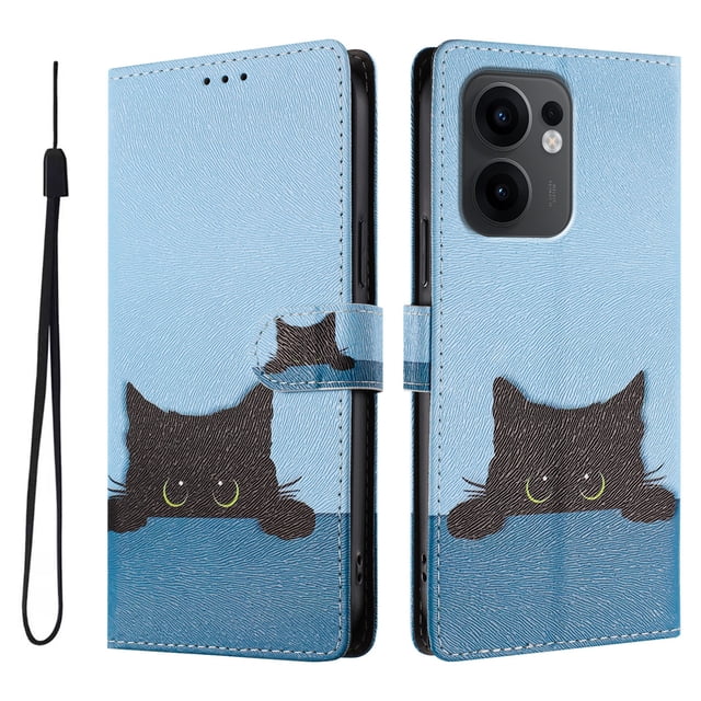 FOXDOCK Funda Tipo Cartera para OPPO Reno 13F con Soporte y Correa – Diseño de Patrones Lindos
