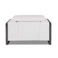 thumbnail image 6 of Titan Furnishings Modern Genuine Italian Leather Upholstered Sofa Set in White, 6 of 18