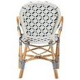 thumbnail image 5 of Baxton Studio Bryson Modern French Blue and White Weaving and Natural Rattan Bistro Chair, 5 of 7