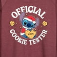 thumbnail image 3 of Lilo & Stitch - Official Cookie Tester - Women's Lightweight French Terry Long Sleeve Shirt, 3 of 5