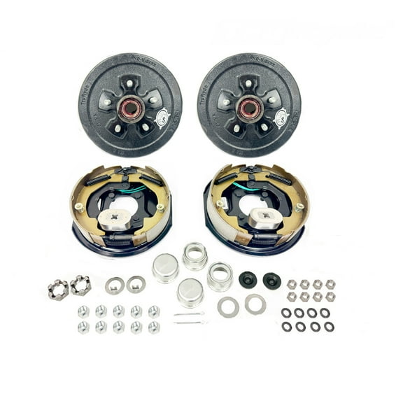 SOUTHWEST WHEEL Pre-Greased 5-4.5" Electric Brake Trailer Axle Brake Kit for 3,500 lbs. Trailer Axles