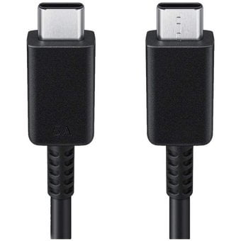 SAMSUNG USB CABLE TYPE -C TO TYPE -C CABLE (5A) NEGRO Samsung EP-DN975BBEGWW