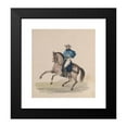 thumbnail image 2 of Francisco Fierro 12x13 Black Modern Framed Museum Art Print Titled - An Elegantly Dressed Man on Horseback (ca. 1848), 2 of 5