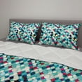 thumbnail image 2 of Grunge Comforter & Sham Bedding Set, Vintage Pattern with Worn out Retro Rhombuses Background Colorful Abstract Shapes, 3 pcs Duvet Set Microfiber Filling Quilt, 5 Sizes, Multicolor, by Ambesonne, 2 of 4