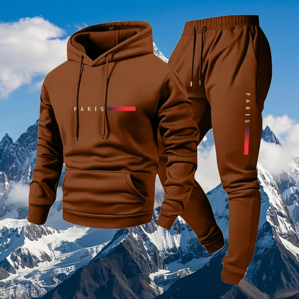 Yaoyar Track Suits Mens Sweatsuit 2 Piece Set Hoodies and Sweatpants Sets Trendy Jogging Workout Sweat Suits Athletic Tracksuit