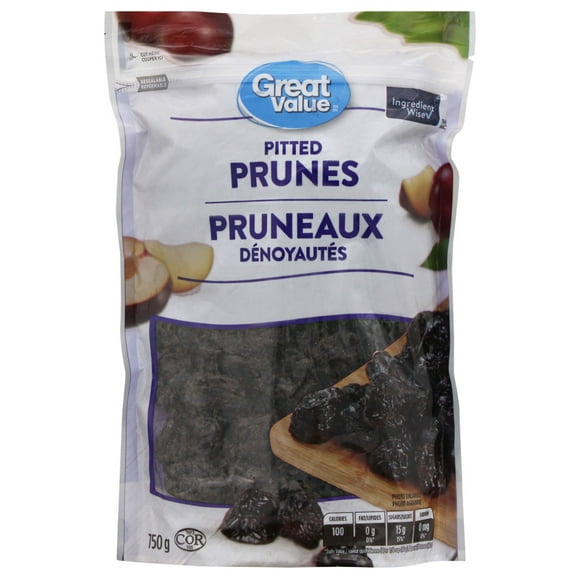 Great Value Pitted Prunes, 750 g