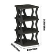 thumbnail image 3 of Tunhigl 4-Tier Shoe Rack for Closet, Sturdy Shoe Organizer, Shoe Shelf Holds up to 4 Pairs of Shoes, Space Saver Shoe Rack Organization Shelves Black, 3 of 6