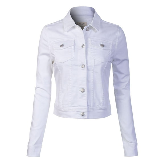 White Jean Jackets for Women
