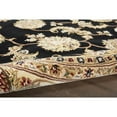 thumbnail image 4 of Nourison Nourison 2000 90" x 114" Oval Wool Indoor Rug in Black Persian, 4 of 9