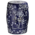 thumbnail image 2 of Safavieh Midnight Indoor/Outdoor Garden Patio Stool, Dark Blue, 2 of 5