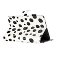 thumbnail image 6 of Case for 7 Inch Android Tablet/Galaxy Tab A 7-Inch SM-T280 /Galaxy Tab 4 7" T230 /Onn 7 Inch, PU Leather Folio Kickstand Cover, Wave Point Pattern with Pen Slot & Card Slots, White + Black, 6 of 9