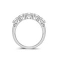 thumbnail image 3 of TimeLe$$ Classics 14K White Gold Round Lab Grown Diamond Ladies Five Stone Wedding Anniversary Stackable Ring Band - 0.50 CTW (Ring Size: 8.5), 3 of 7