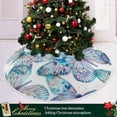 thumbnail image 6 of FMSHPON Butterfly Xmas Christmas Tree Skirt Stand Mat for Holiday Party Decoration Indoor Outdoor 48 inches, 6 of 6
