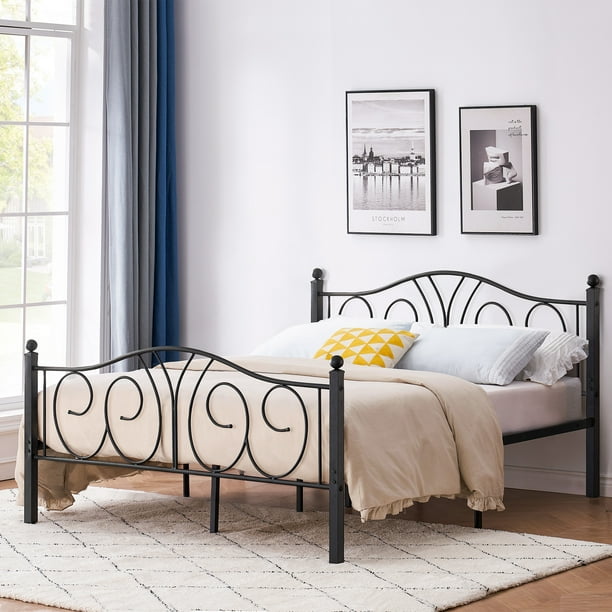 Vecelo Twin Size Metal Platform Bed, Vecelo Metal Bed Frame Instructions