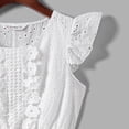 thumbnail image 5 of PatPat Mommy and Me Dresses Family Matching Outfits White Eyelet Embroidered Flutter-sleeve Dresses for Women and Baby Girl, Girl Dresses, 5 of 11
