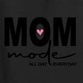 thumbnail image 5 of Wild Bobby, Mom Mode All Day Everyday Mother's Day Women’s Standard V-Neck Tee, Black, Small, 5 of 6