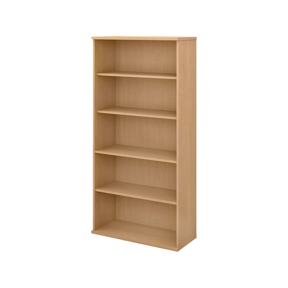 Bush Business Furniture 5Shelf 73"H Bookcase Natural Maple SCB136AC