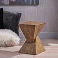 thumbnail image 5 of Hourglass Sculptural Side Table - Hand-Painted Magnesium Oxide Accent Table, 5 of 10