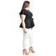 thumbnail image 2 of Blusa de corte peplum Roman Fashion /Juvenil, 1869 (Negro) negro 40, 2 of 6