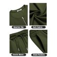 thumbnail image 5 of COOFANDY Men's 2 Pieces Outfits Casual Quarter Zip Polo T Shirt and Shorts Set Athletic Jogging Summer Tracksuit, 5 of 6