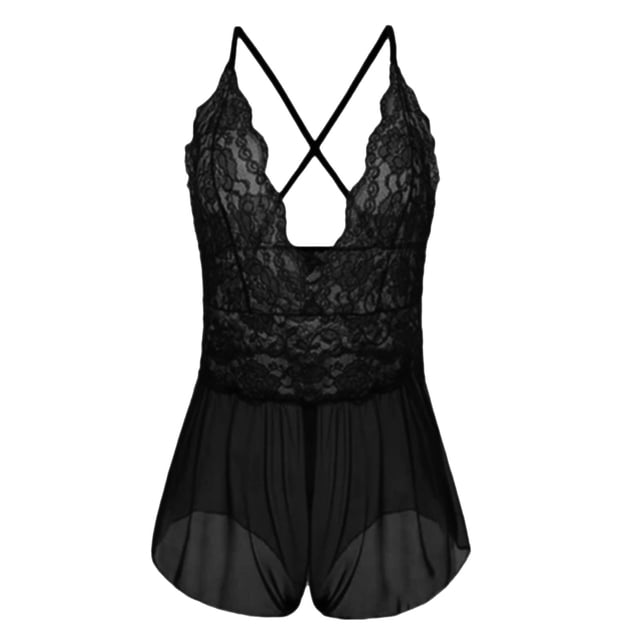 Sous-vêtements Femmes Mode une Pièce sous-Vêtements Jeu de Rôle sous-Vêtements Femmes Costumes Carreaux Rouges Dentelle Lingerie