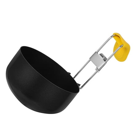 Hemoton Stainless Steel Foldable Egg Poacher with Heat Resistant Non Stick Surface for Frying Eggs Steaming Vegetables Making Egg Sandwiches at Home