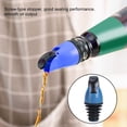 thumbnail image 5 of Dispensador de tapón de boquilla para botella de aceite para vino, salsa de soja, botellas de vinagre, utensilios de cocina, operación con una sola mano (azul marino) Vhermosa ZSY-0710, 5 of 5
