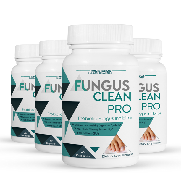 4 Pack Fungus Clean Pro Prevent and Cure Fungus! Probiotic Fungus