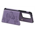 thumbnail image 6 of Allytech Galaxy S20 Ultra Case 6.9", S20 Ultra Wallet Case, Slim Fit Butterfly Embossed PU Leather Shockproof Full Protection Cards Slots Back Cover Shell for Samsung Galaxy S20 Ultra, Purple, 6 of 9