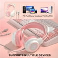thumbnail image 6 of Gaming Headset with Removable Cat Ears, 3.5mm Wired Headphones with Adjustable Microphone, Extendable Padded headband, Noise Cancelling and RGB Light Headphones for Xbox/PS4/Switch/Mac/Phone, 6 of 9