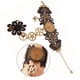 thumbnail image 4 of de encaje negro, guantes sin , encaje floral ajustable vintage con , de de flores para mujer, , accesorios, 4 of 8