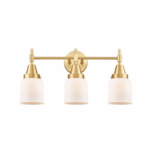 447-3W-SG-G51 Innovations Lighting Caden - 3 Light Bath Vanity-11 Inches Tall and 23 Inches Wide-Satin Gold Finish-Matte White Glass Color