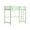 Green, variant on Zimtown Upgrated Twin over Twin Bunk Bed, Metal Bed Frame with Flat Step Ladder, Black