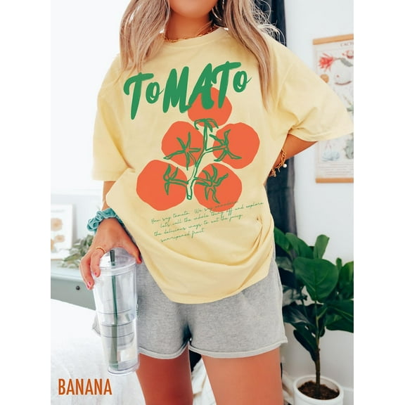 Tomato Shirt, Tomato Girl Summer, Garden Shirt, Farmers Market Tshirt, Gift for Gardener, Gardening T Shirt, Cottagecore, Vintage Aesthetic